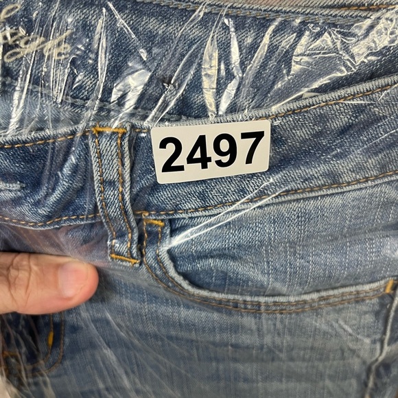 American Eagle Super Stretch Jegging Jeans Womens 6 Blue Denim Comfy 2497 - Picture 10 of 10